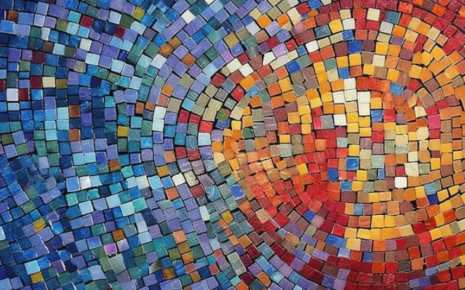 mosaic detail close-up